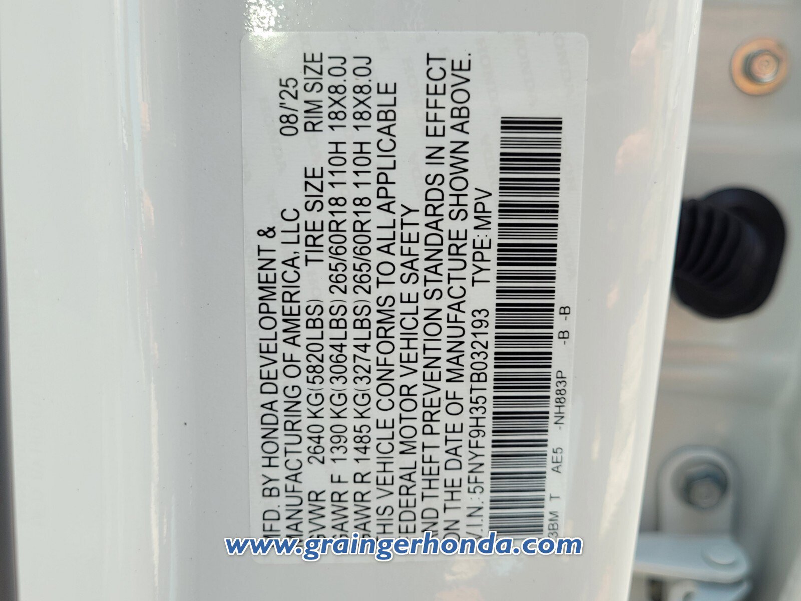 New 2026 Honda Passport RTL image 13