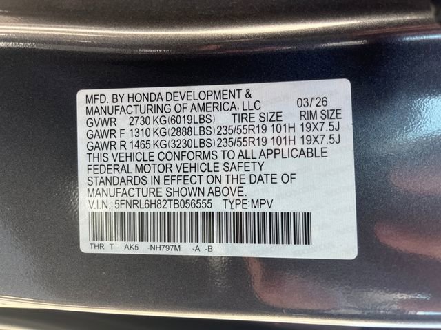 New 2026 Honda Odyssey Touring image 22