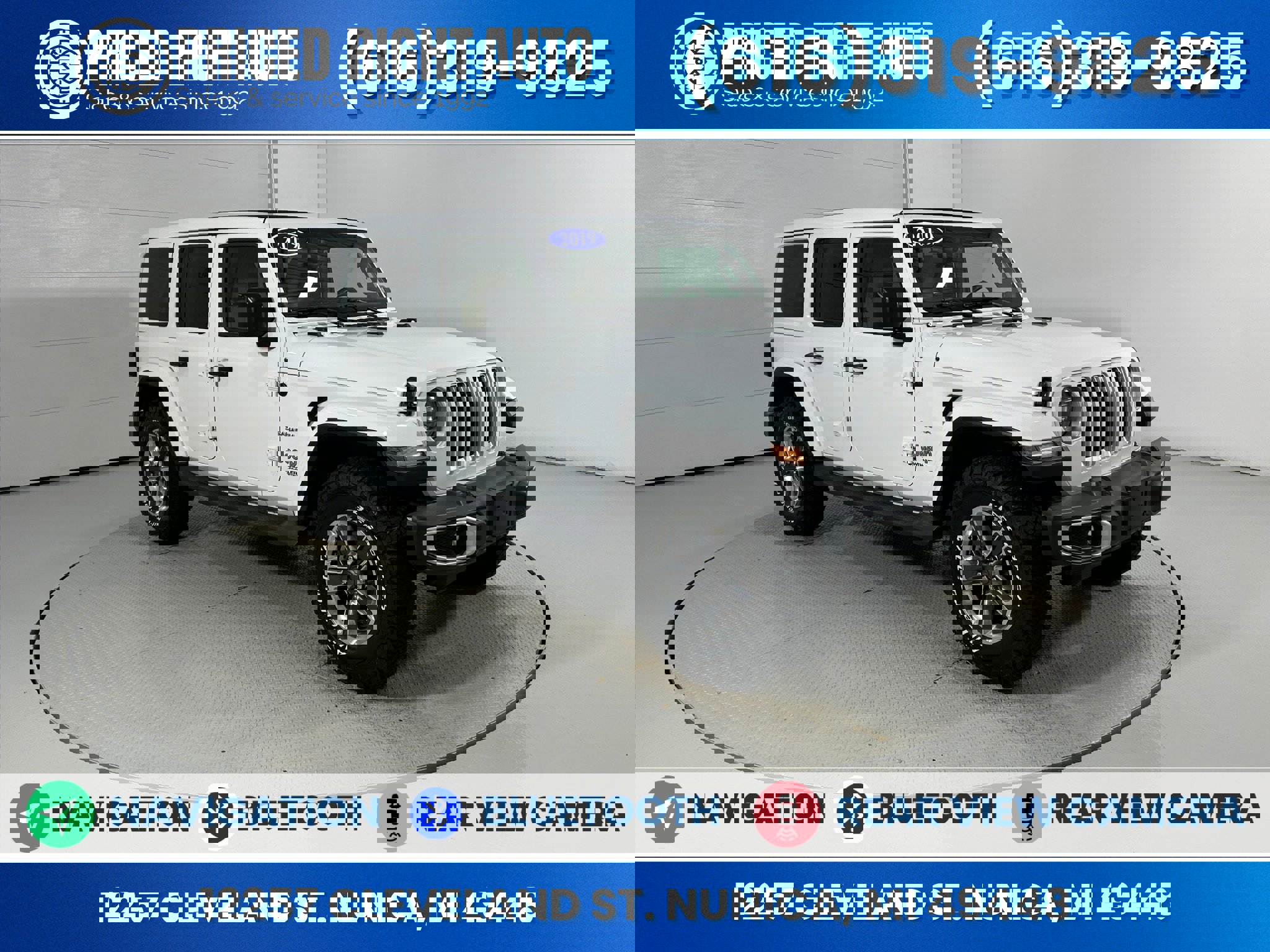 Used 2019 Jeep Wrangler Unlimited Sahara w/ Uconnect 4C Nav & Sound Group image 1