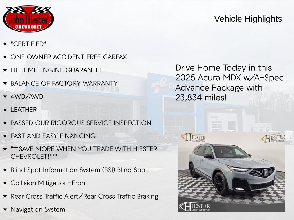 Used 2025 Acura MDX A-Spec w/ Advance Package AWD/4WD image 6