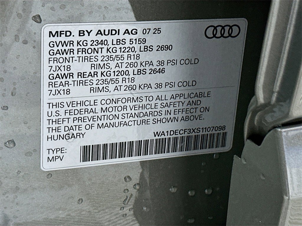 New 2025 Audi Q3 2.0T Premium image 27