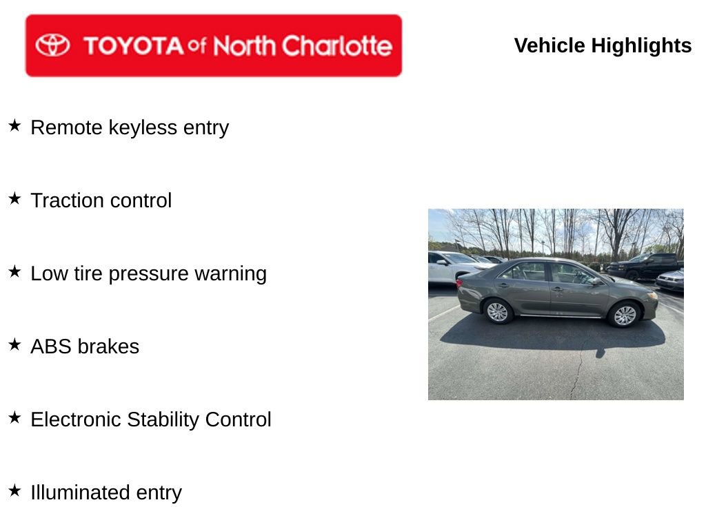 Used 2012 Toyota Camry LE image 5