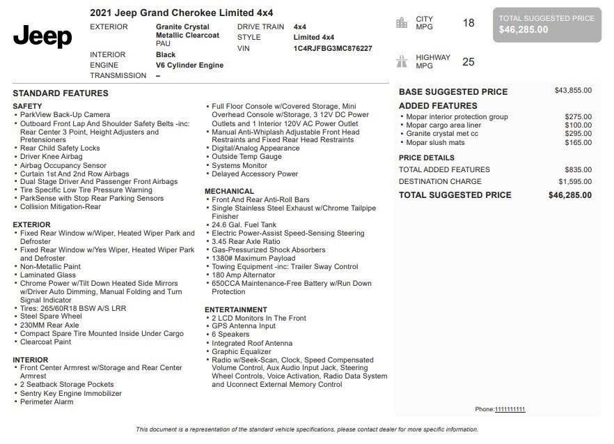 Used 2021 Jeep Grand Cherokee Limited image 35