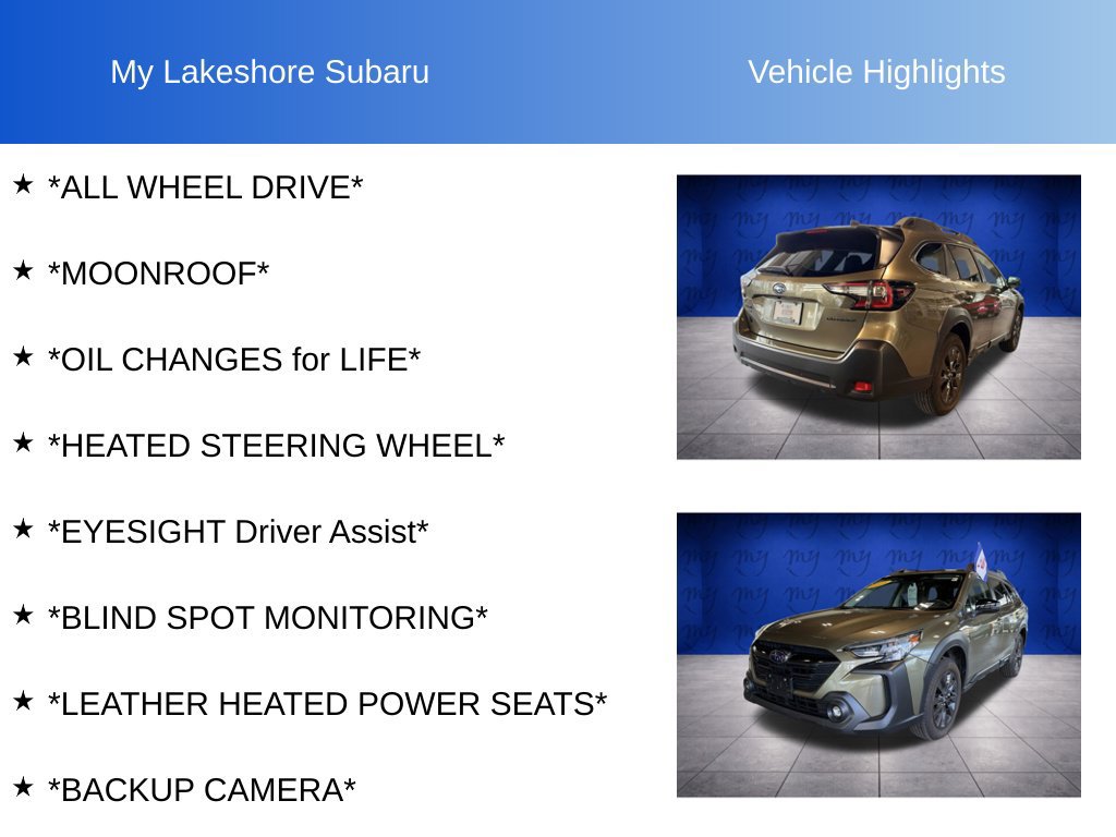 Certified 2025 Subaru Outback Onyx Edition AWD/4WD image 6