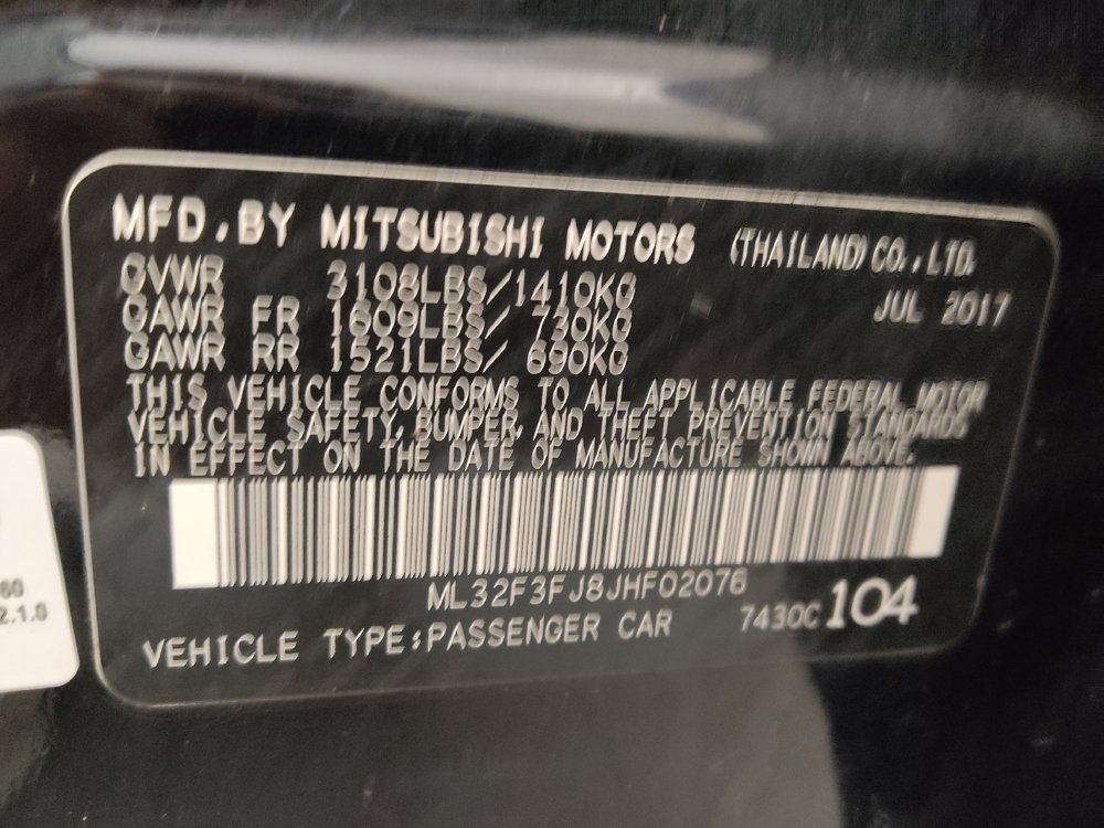 Used 2018 Mitsubishi Mirage G4 ES FWD image 33