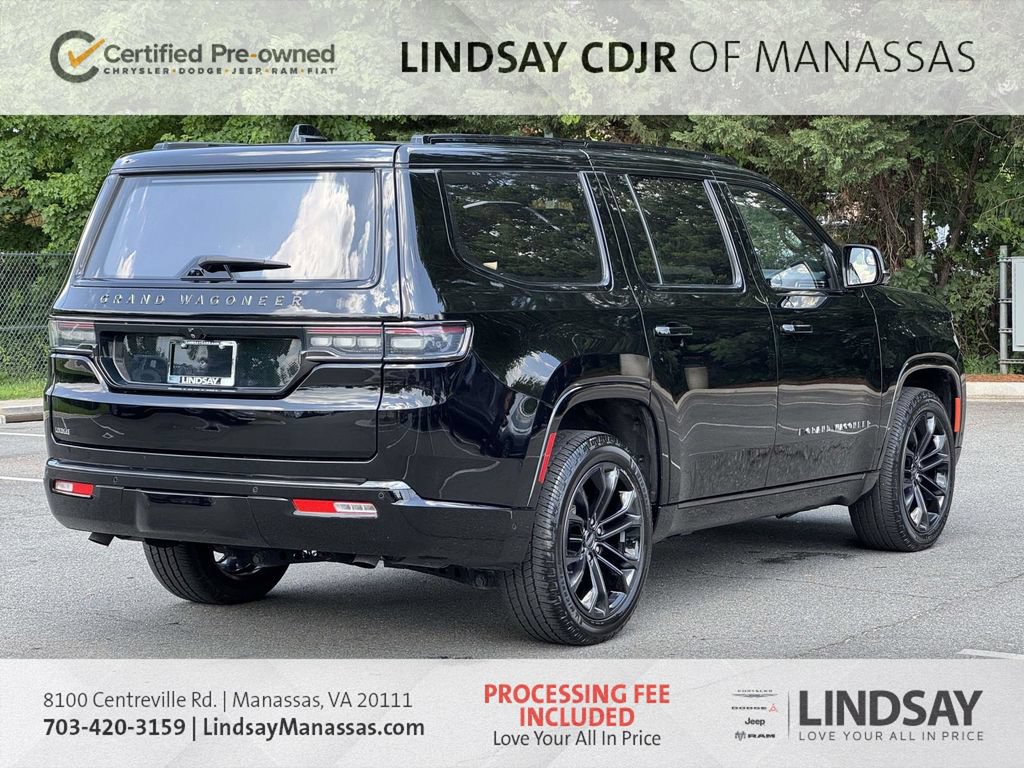 Certified 2024 Jeep Grand Wagoneer Series II Obsidian w/ Quick Order Packagew 28T AWD/4WD image 9
