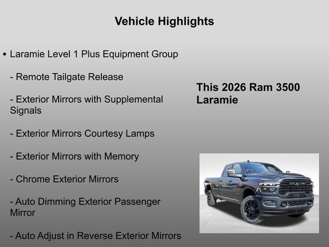 New 2026 RAM 3500 Laramie w/ Night Edition image 10