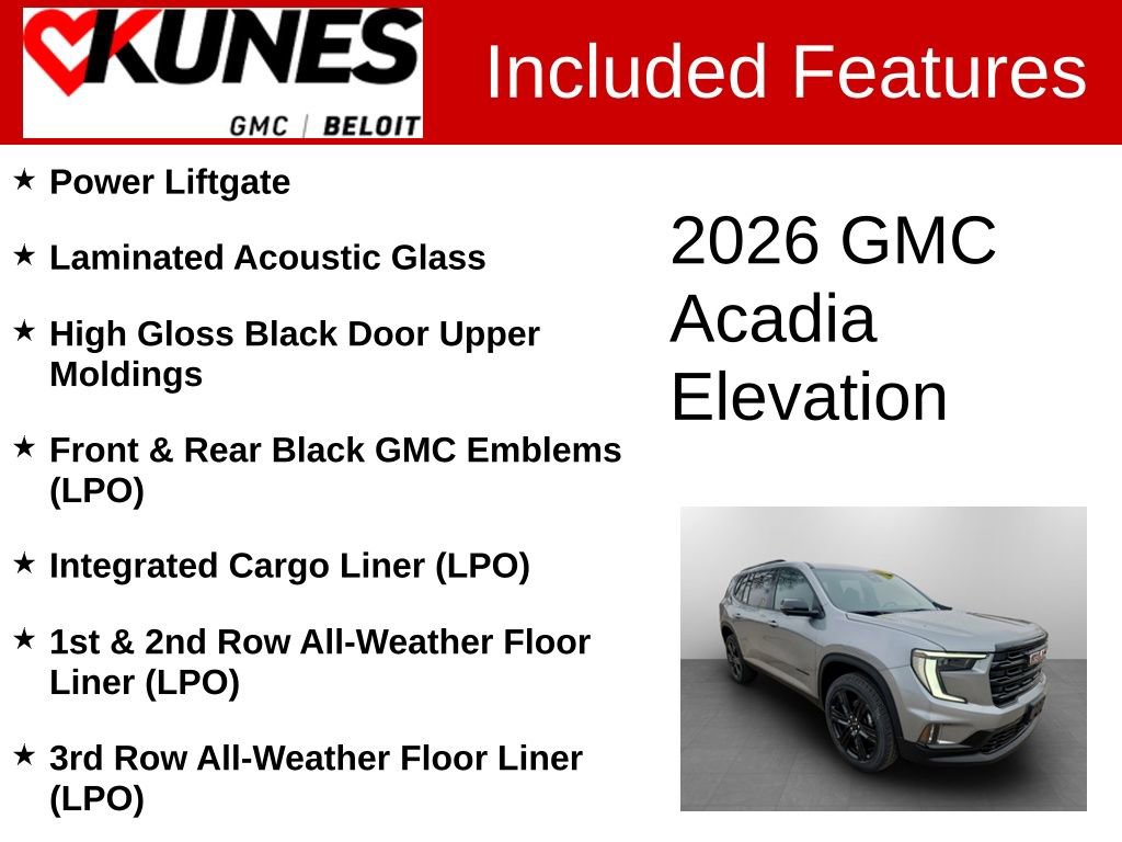 New 2026 GMC Acadia Elevation image 3