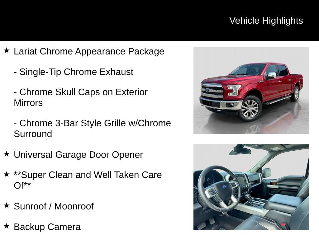 Used 2017 Ford F150 Lariat w/ Equipment Group 502A Luxury AWD/4WD image 26