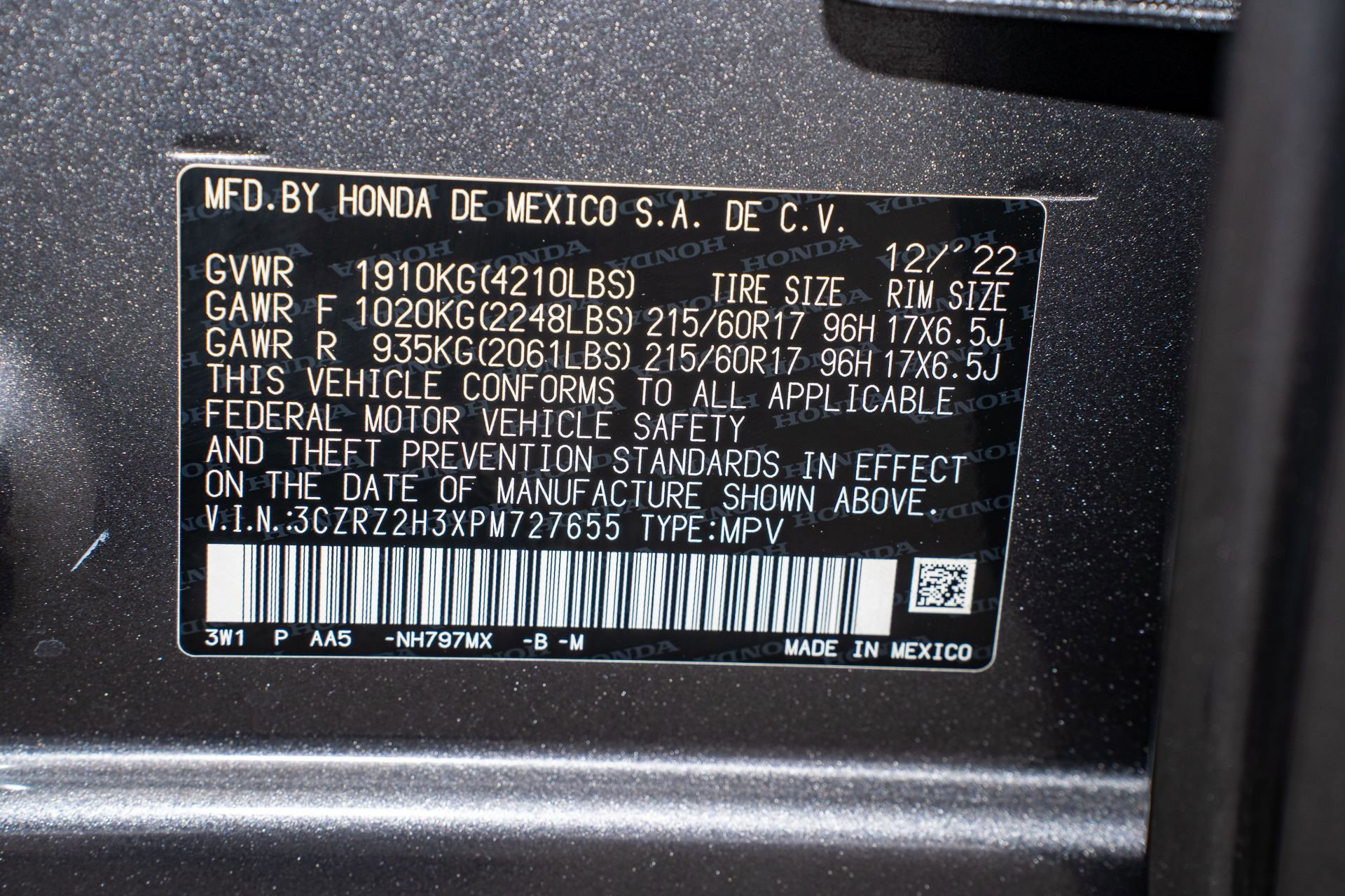 Certified 2023 Honda HR-V LX image 36