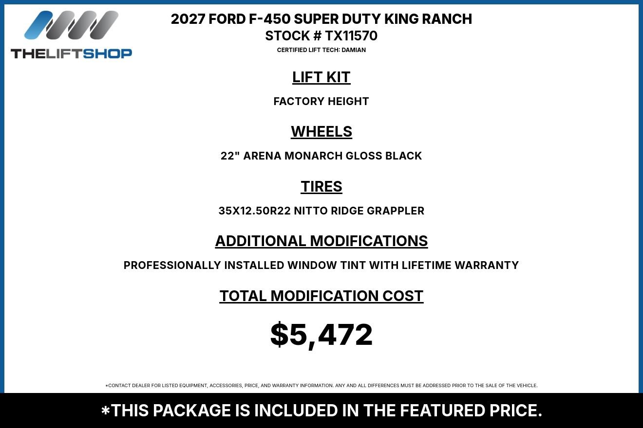 Used 2027 Ford F450 King Ranch w/ Chrome Package AWD/4WD image 2