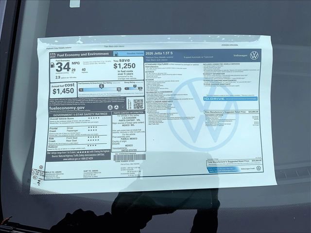 New 2026 Volkswagen Jetta S image 14