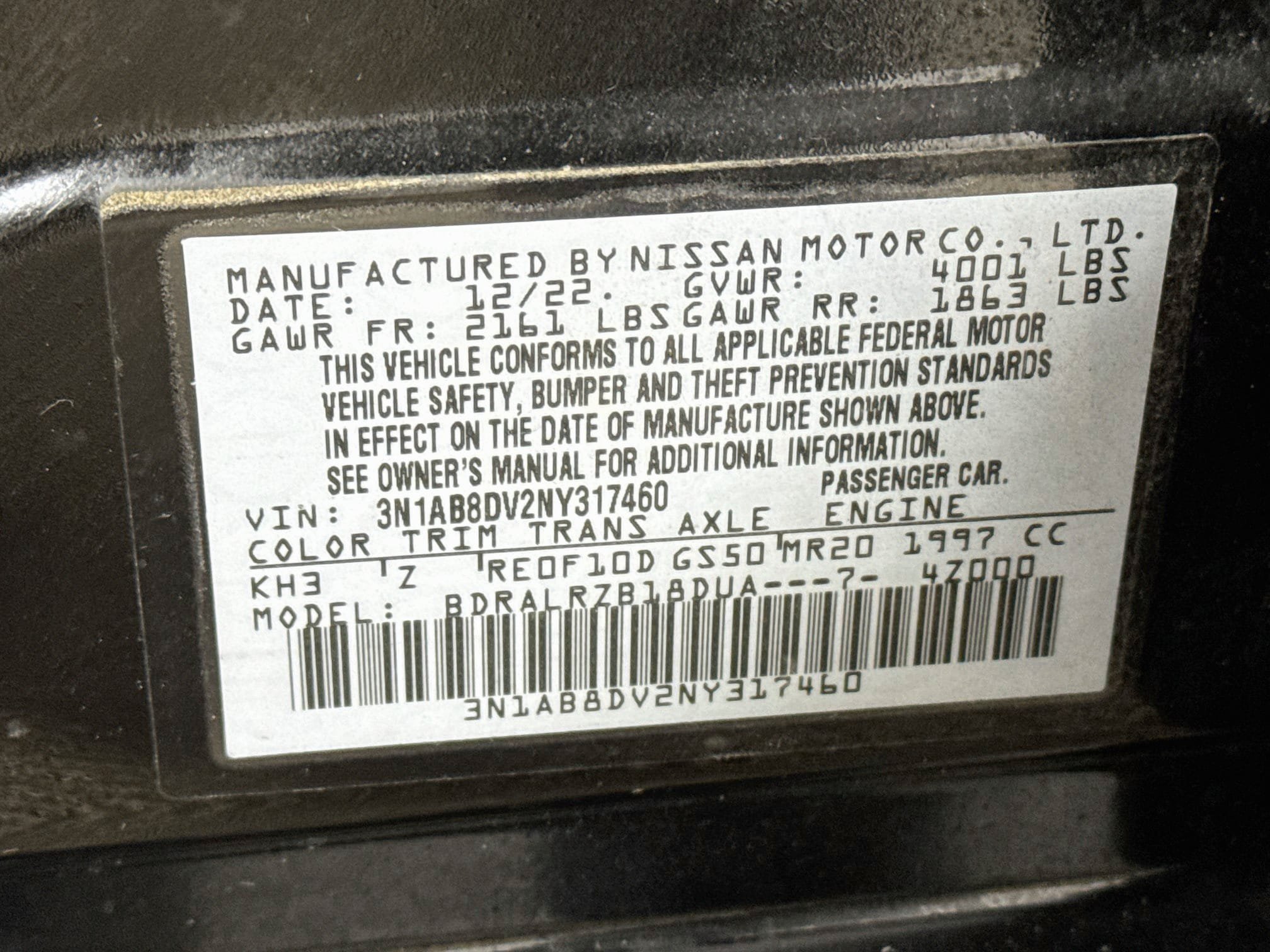 Used 2022 Nissan Sentra SR w/ Trunk Package FWD image 26