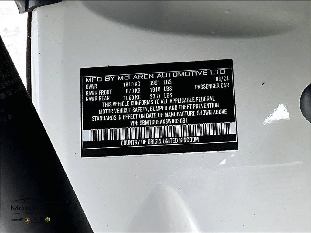 Used 2025 McLaren Artura Spider RWD image 25