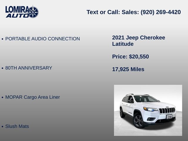 Used 2021 Jeep Cherokee Latitude w/ Comfort Safety Group AWD/4WD image 21