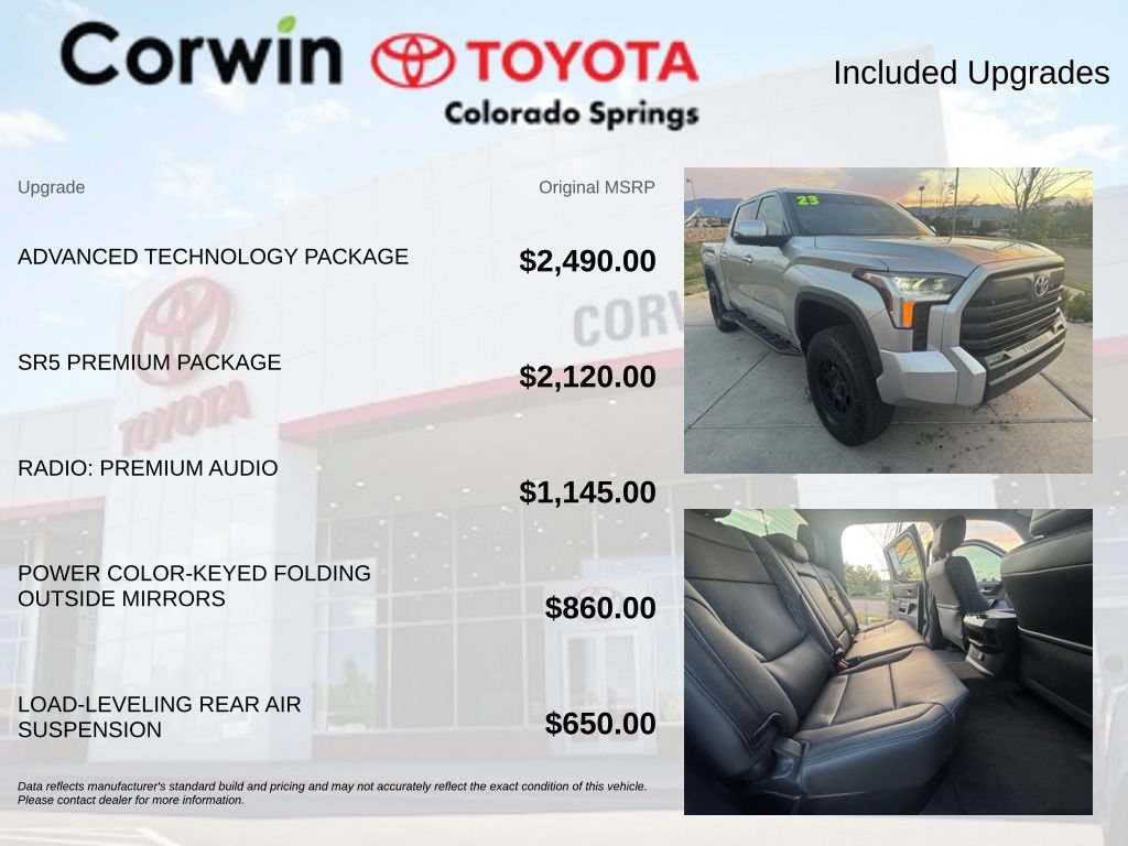 Used 2023 Toyota Tundra SR5 w/ Advanced Technology Package AWD/4WD image 4