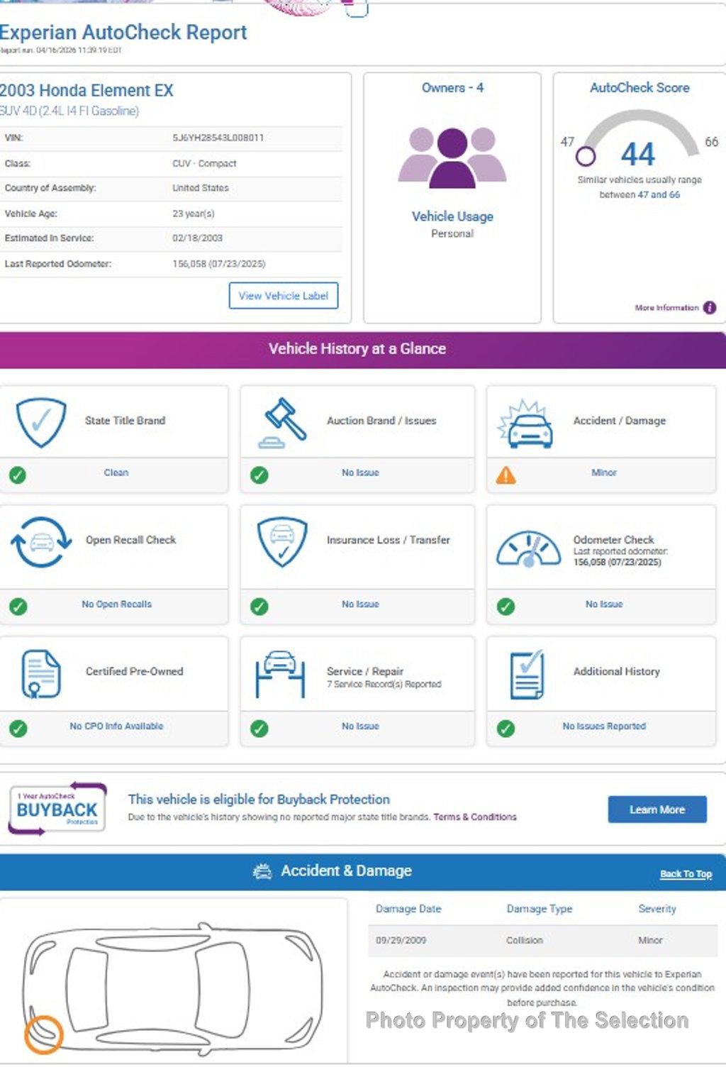 Used 2003 Honda Element EX image 18
