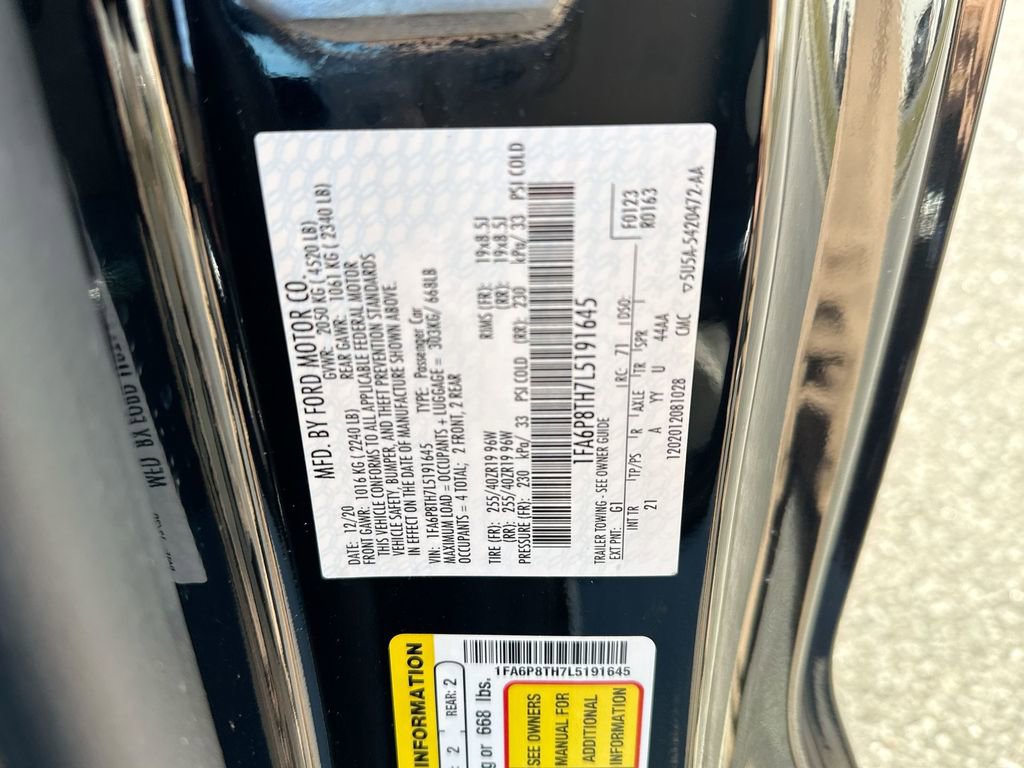 Used 2020 Ford Mustang Coupe w/ Black Accent Package image 33