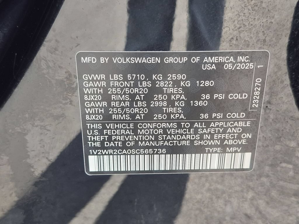 Used 2025 Volkswagen Atlas SE FWD image 37