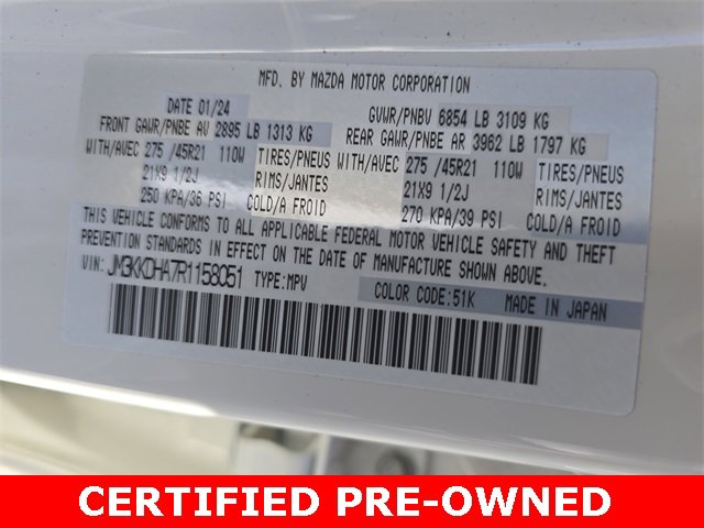 Certified 2024 MAZDA CX-90 Plug-In Hybrid w/ Premium Pkg image 38