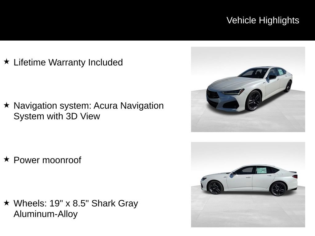 New 2025 Acura TLX SH-AWD w/ A-SPEC Pkg image 5