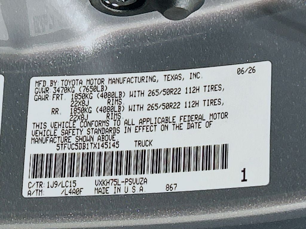 New 2026 Toyota Tundra Capstone AWD/4WD image 30