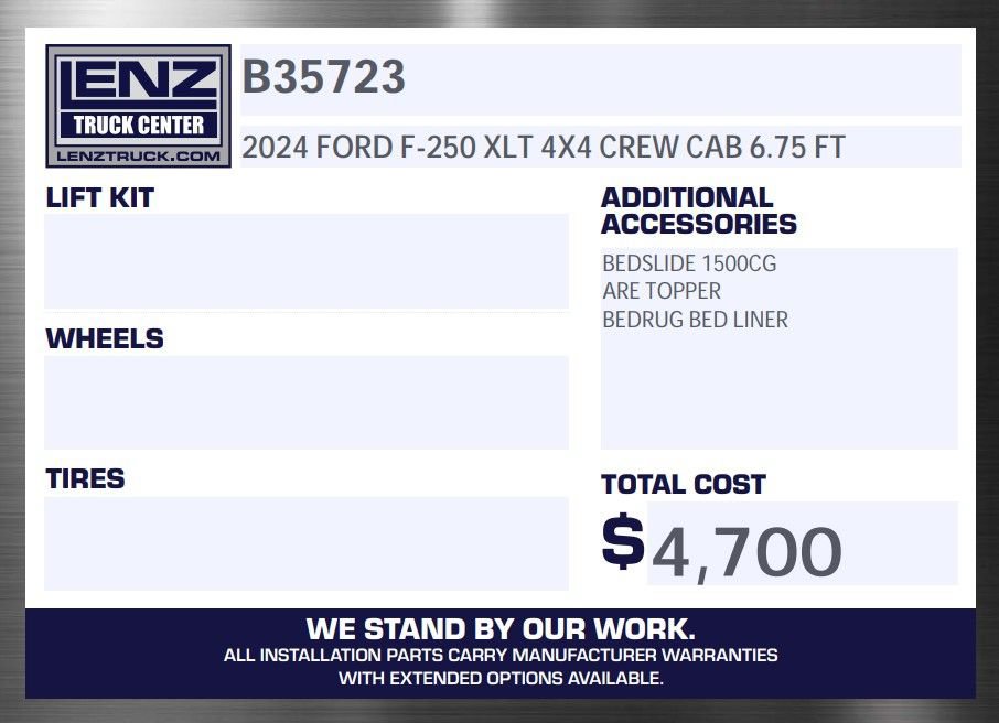 Used 2024 Ford F250 XLT w/ Black Appearance Package image 2