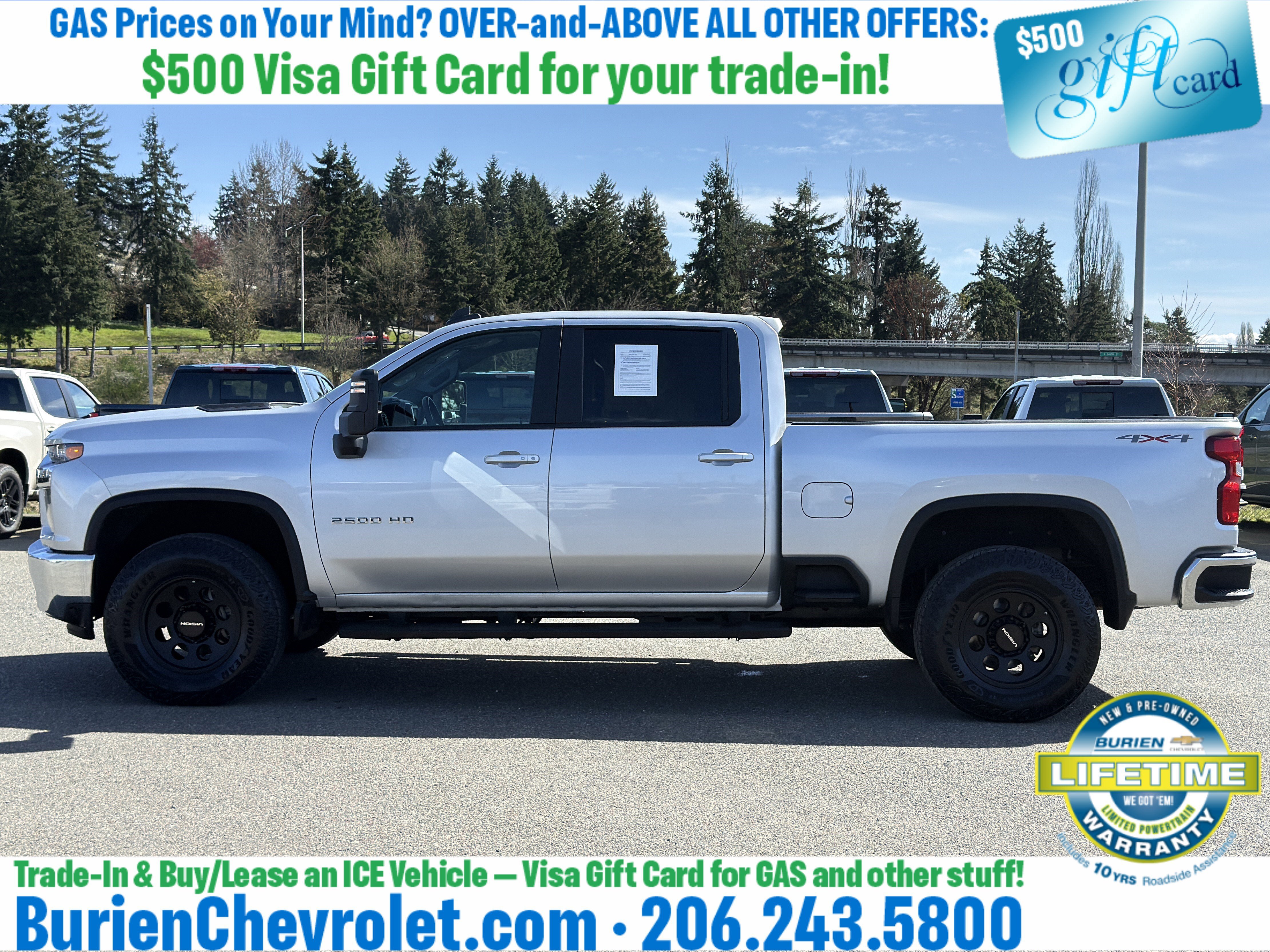 Used 2022 Chevrolet Silverado 2500 LT w/ Convenience Package AWD/4WD image 2