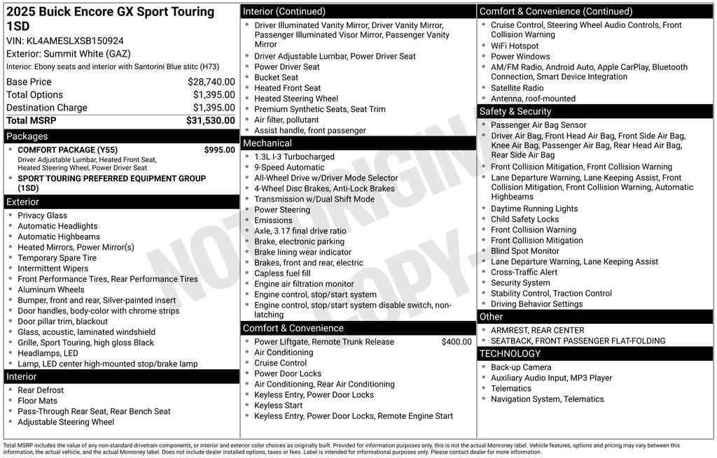 Used 2025 Buick Encore GX Sport Touring w/ Comfort Package image 4
