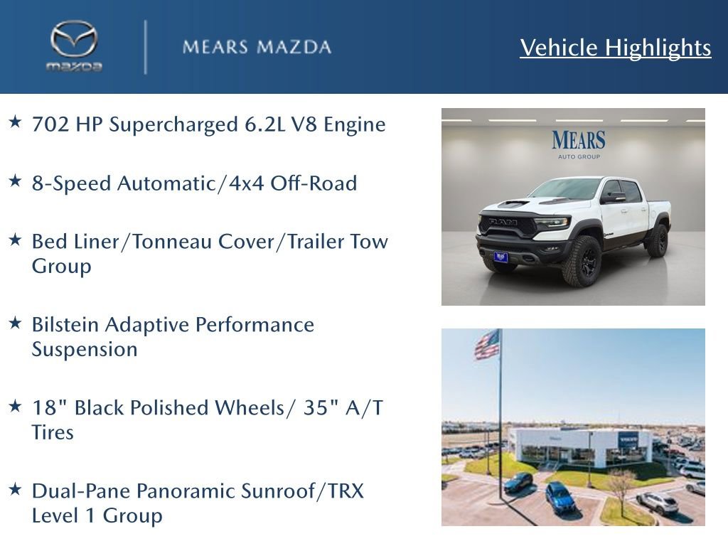 Used 2022 RAM 1500 TRX w/ TRX Level 1 Equipment Group image 2