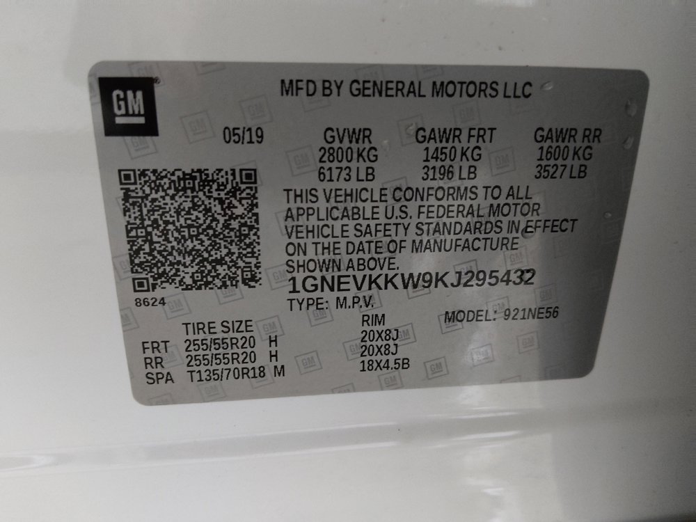 Used 2019 Chevrolet Traverse Premier w/ LPO, Floor Liner Package AWD/4WD image 33