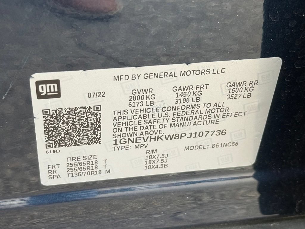 Used 2023 Chevrolet Traverse LT w/ Rear Camera Mirror Package AWD/4WD image 40