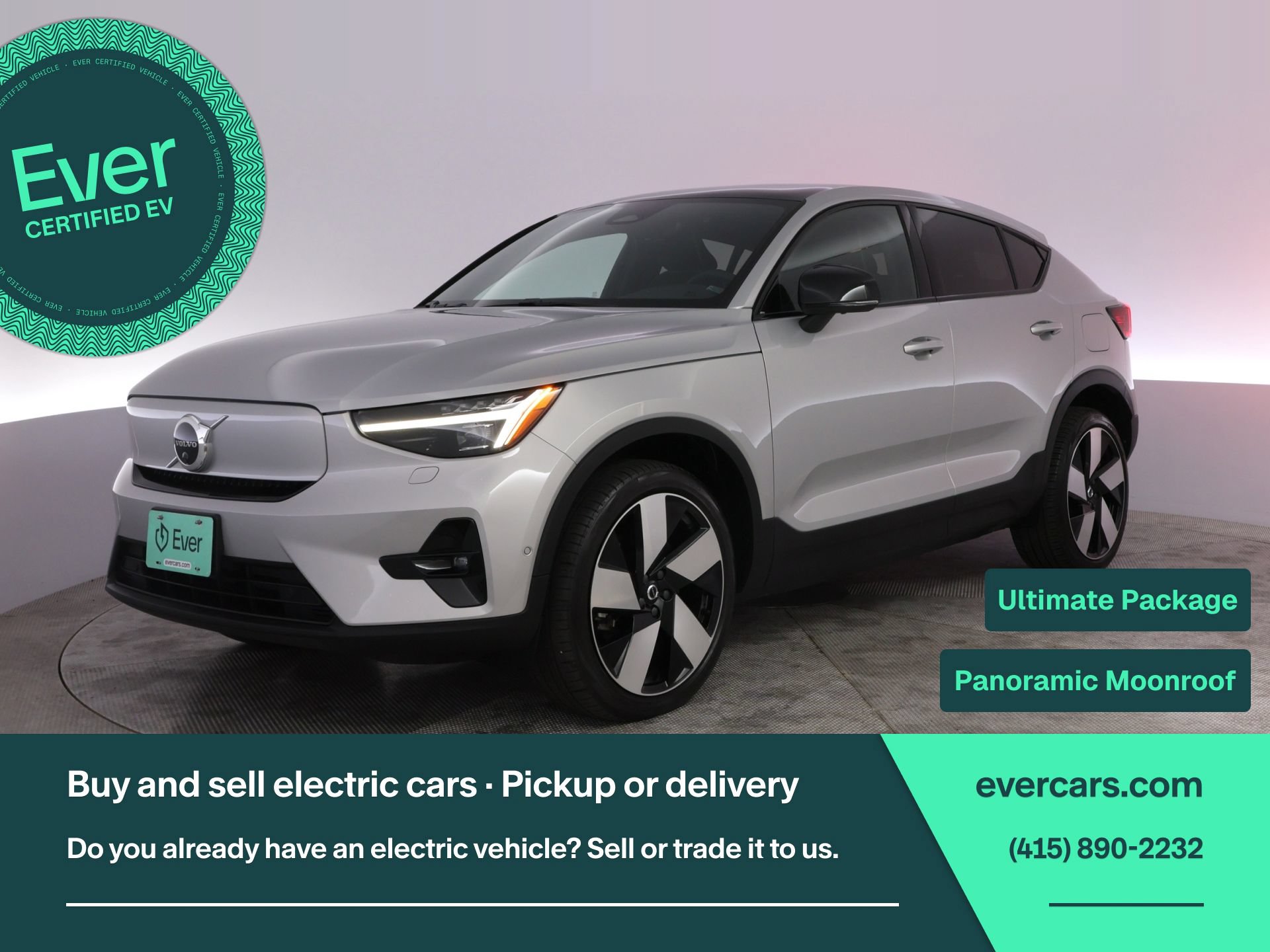 Used 2023 Volvo C40 P8 Recharge Ultimate AWD/4WD image 1