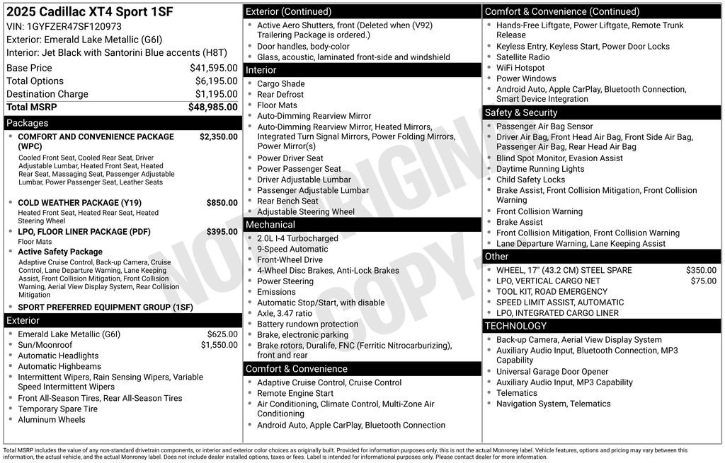 Certified 2025 Cadillac XT4 Sport image 8