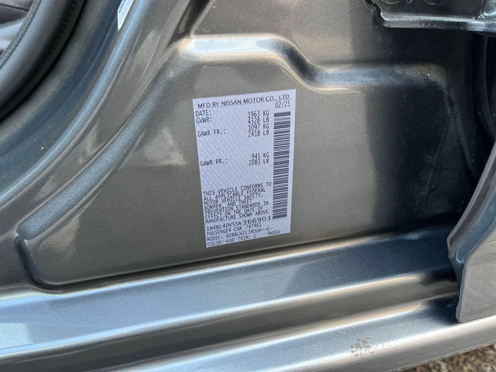 Used 2025 Nissan Altima 2.5 SV image 28