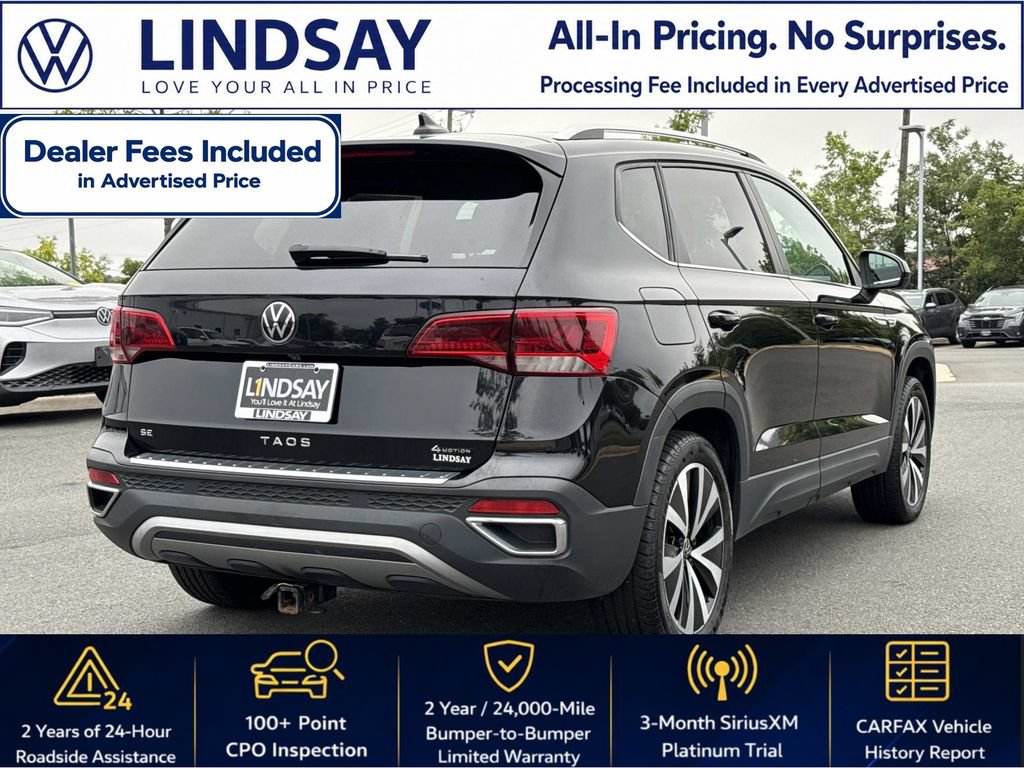 Used 2023 Volkswagen Taos SE w/ Panoramic Sunroof Package AWD/4WD image 3