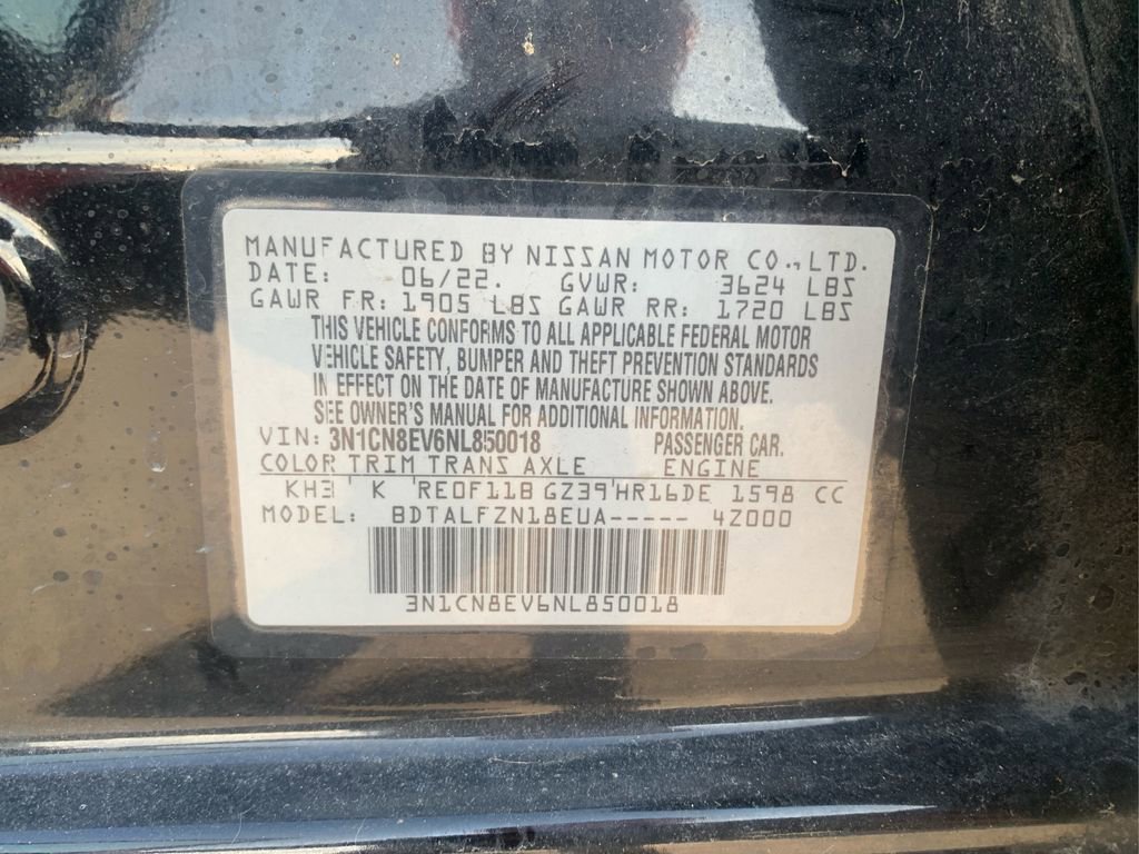 Certified 2022 Nissan Versa SV image 14