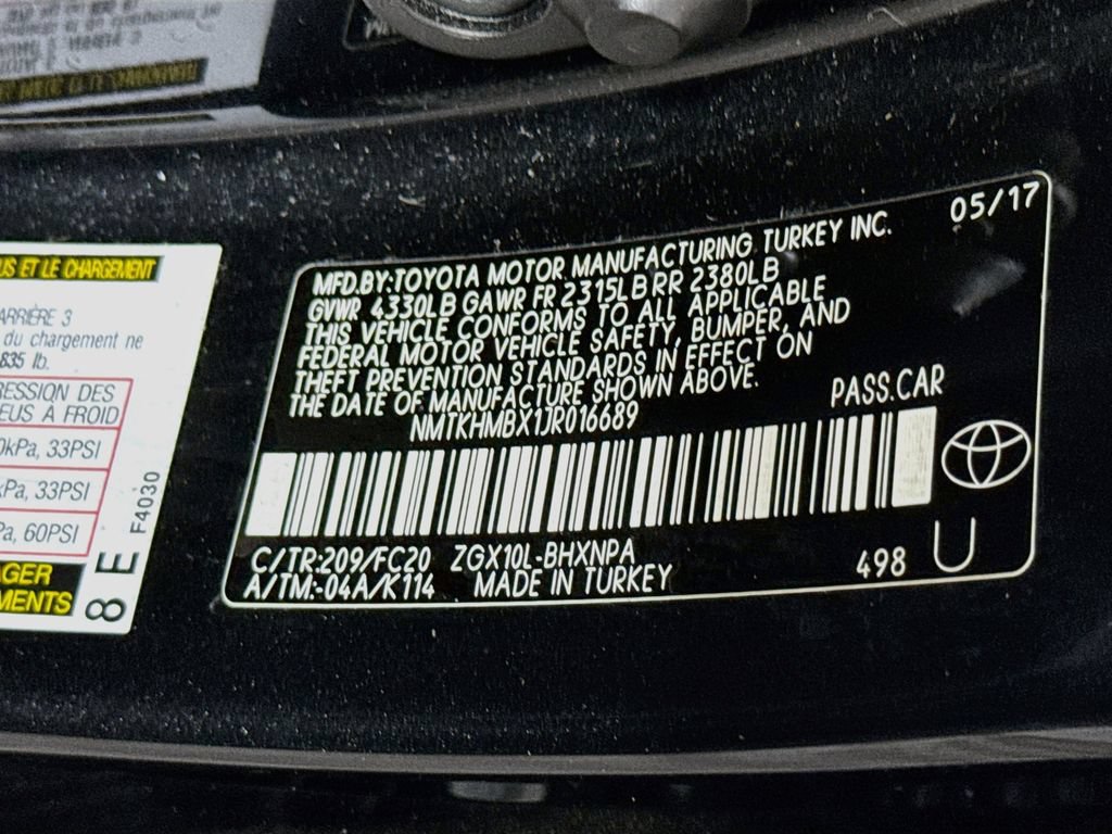 Certified 2018 Toyota C-HR XLE FWD image 33