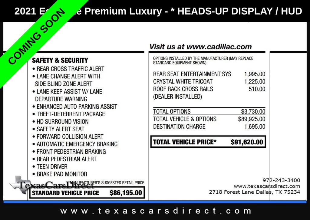 Used 2021 Cadillac Escalade Premium Luxury AWD/4WD image 5
