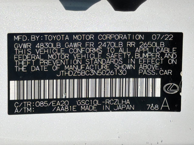 Used 2022 Lexus RC 350 w/ Premium Package RWD image 27