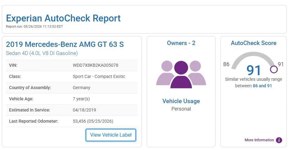 Used 2019 Mercedes-Benz AMG GT 63 S image 10
