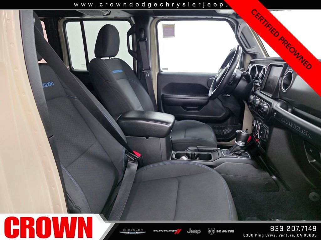 Certified 2022 Jeep Wrangler Unlimited Rubicon 4xe w/ Safety Group image 12