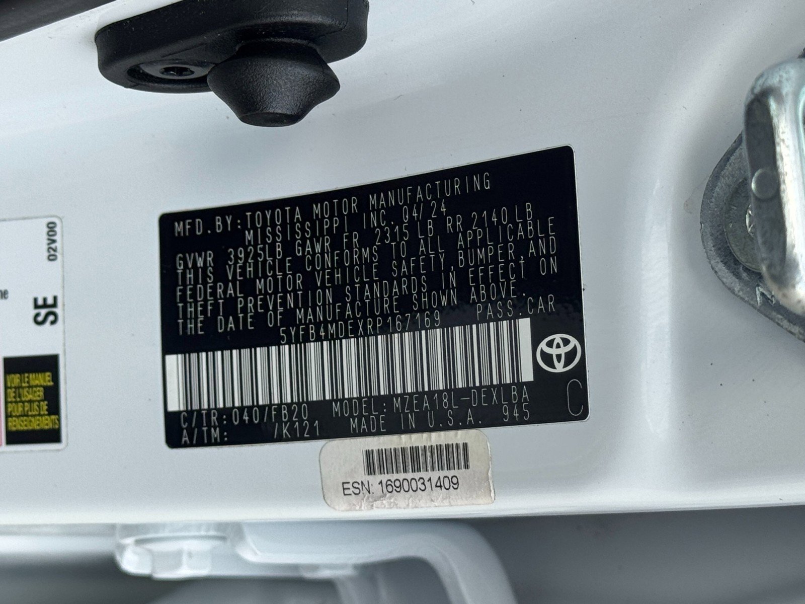 Used 2024 Toyota Corolla LE image 40