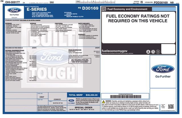 Used 2023 Ford E-450 and Econoline 450 Super Duty w/ Motorhome Prep Package image 4