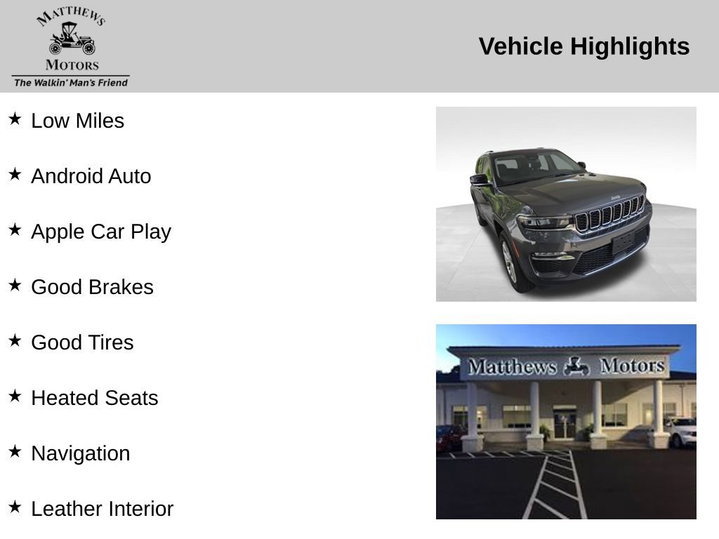 Used 2022 Jeep Grand Cherokee Limited AWD/4WD image 12