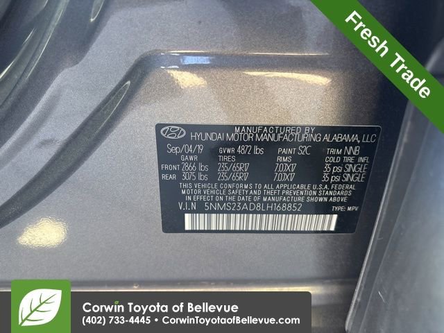 Used 2020 Hyundai Santa Fe SE FWD image 13