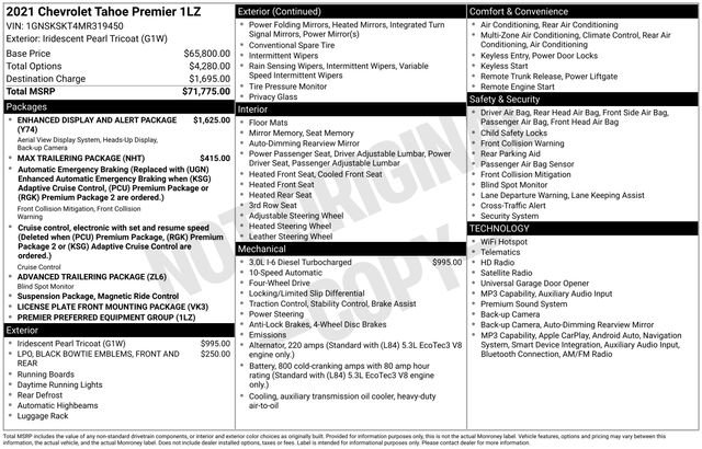 Used 2021 Chevrolet Tahoe Premier image 9