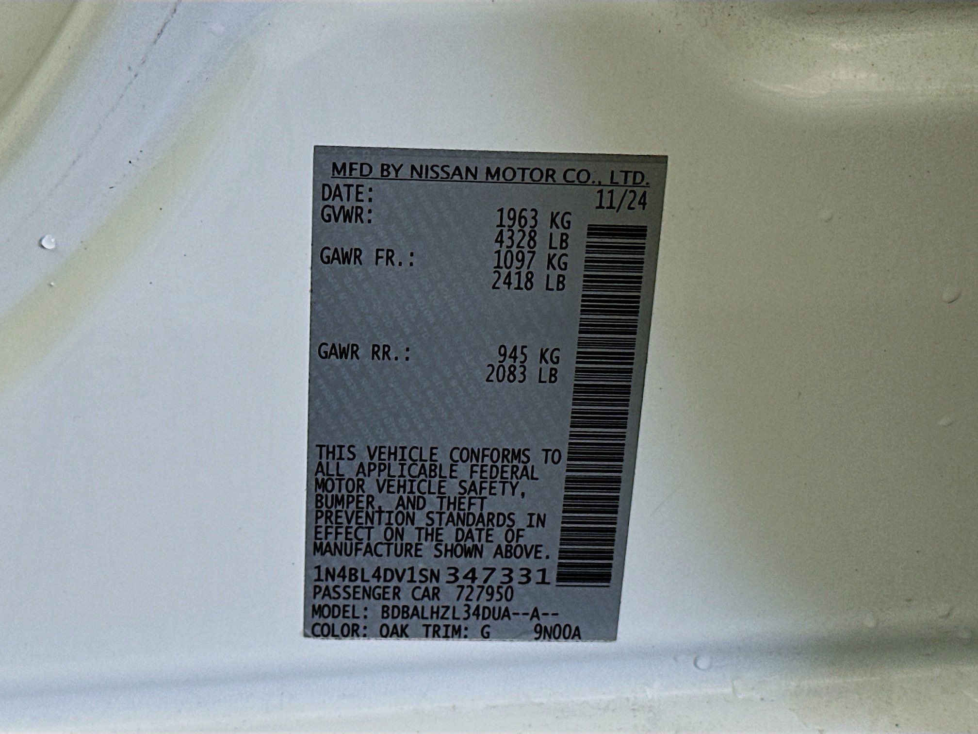 Used 2025 Nissan Altima 2.5 SV image 12