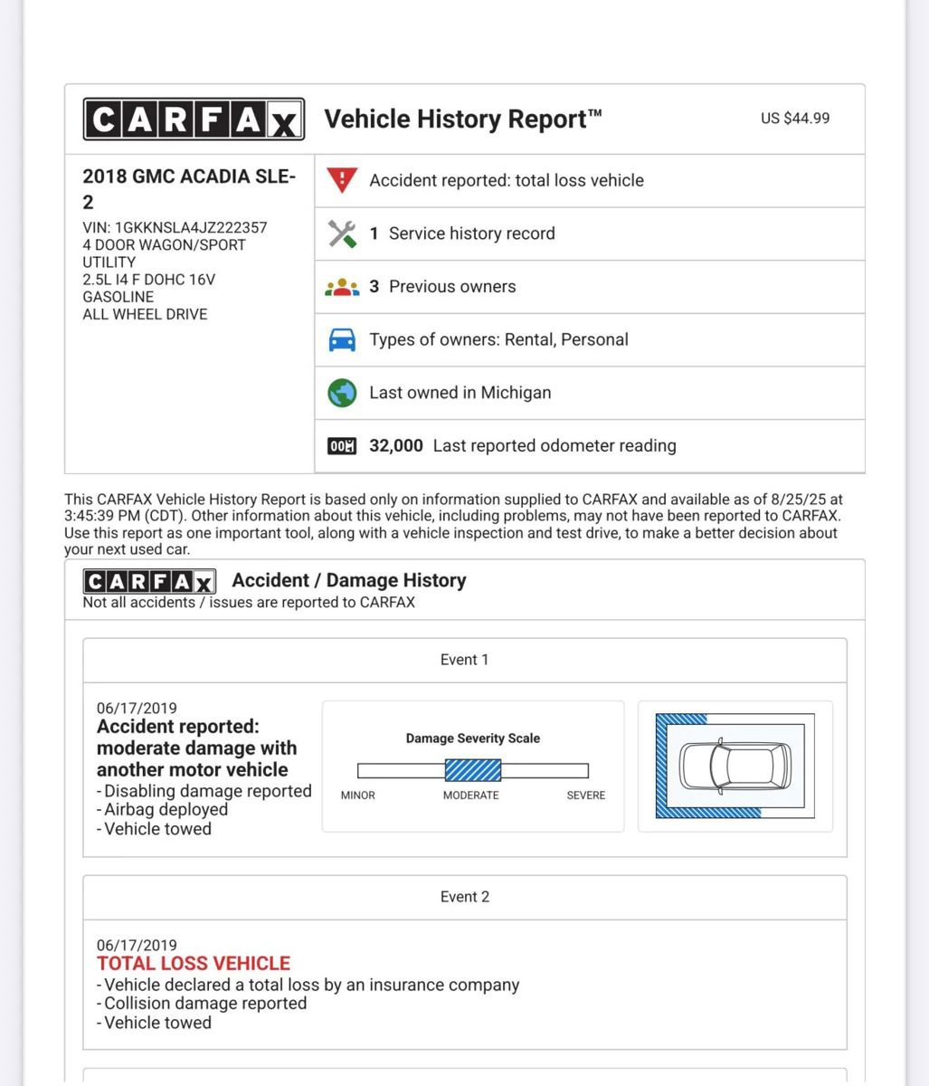 Used 2018 GMC Acadia SLE image 44