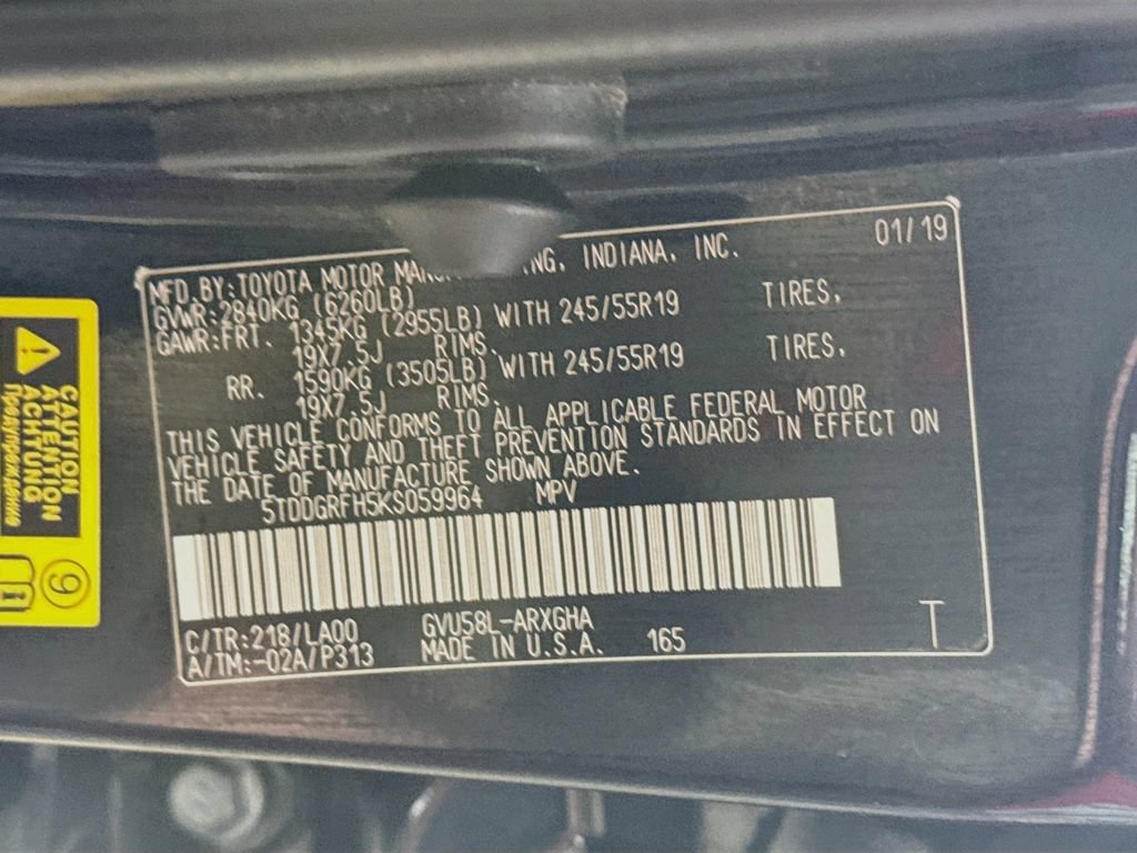 Certified 2019 Toyota Highlander Limited AWD/4WD image 31
